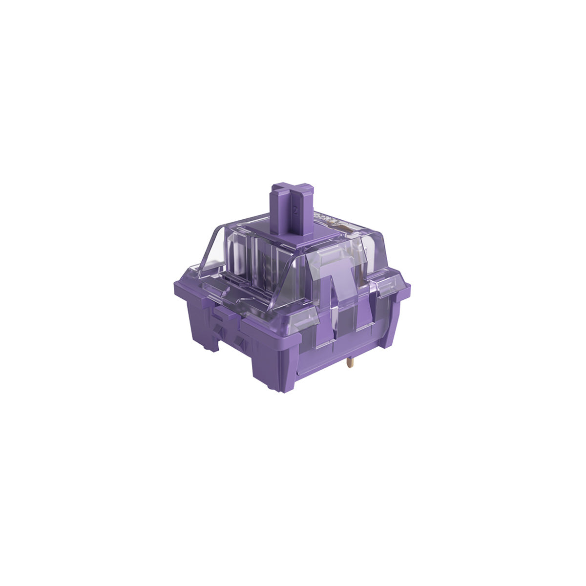Akko CS Lavender Purple Tactile Switches - 45 Pcs Set (Pre-Lubricated) for Mechanical Keyboards - Perfect for Gaming, Typing & Office Work