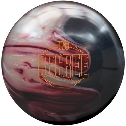 DV8 Decree Pearl Bowling Ball - High Performance Reactive Resin for Hook & Strike - Perfect for League Play & Tournament Competition
