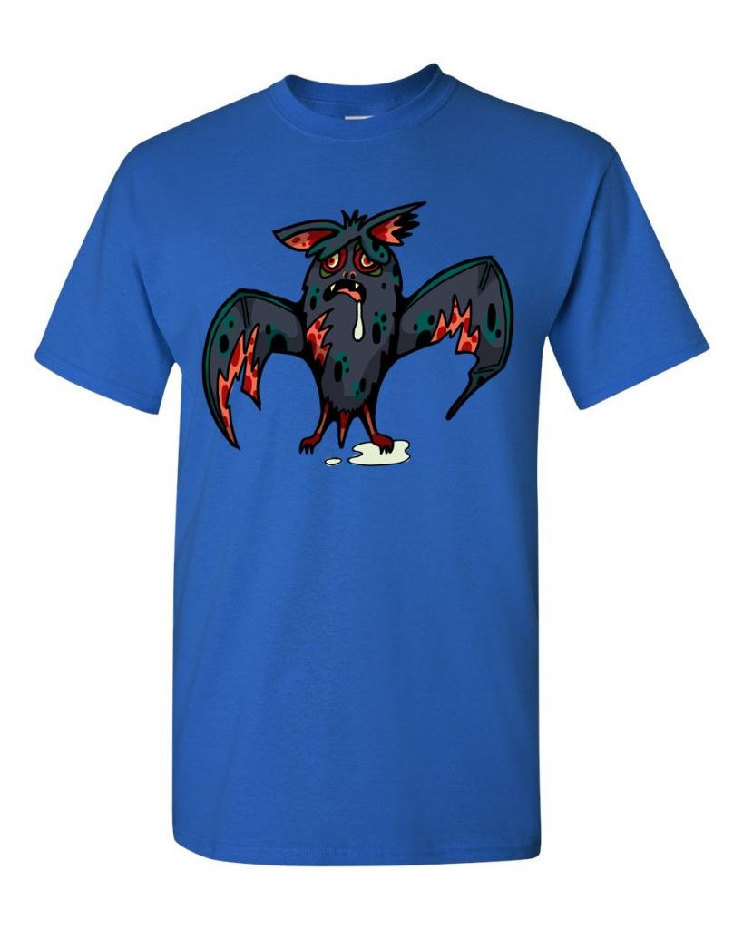Zombie Bat Undead Animals Graphic T-Shirt for Adults | Horror & Halloween Costume Tee | Perfect for Cosplay, Halloween Parties & Horror Fans