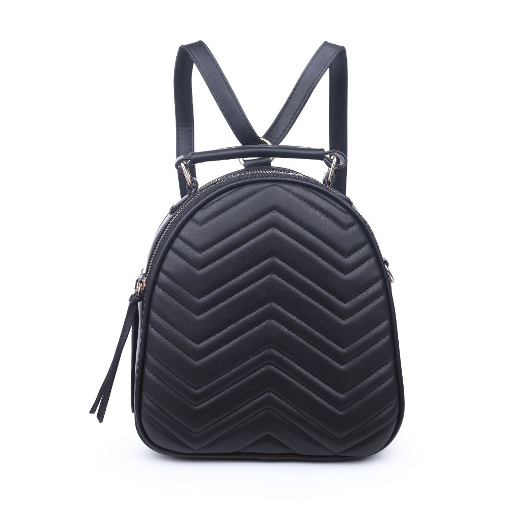Constance V Stitch Double Zip Backpack for Women - Stylish Leather Laptop Backpack with Multiple Pockets - Perfect for Work, Travel & College
