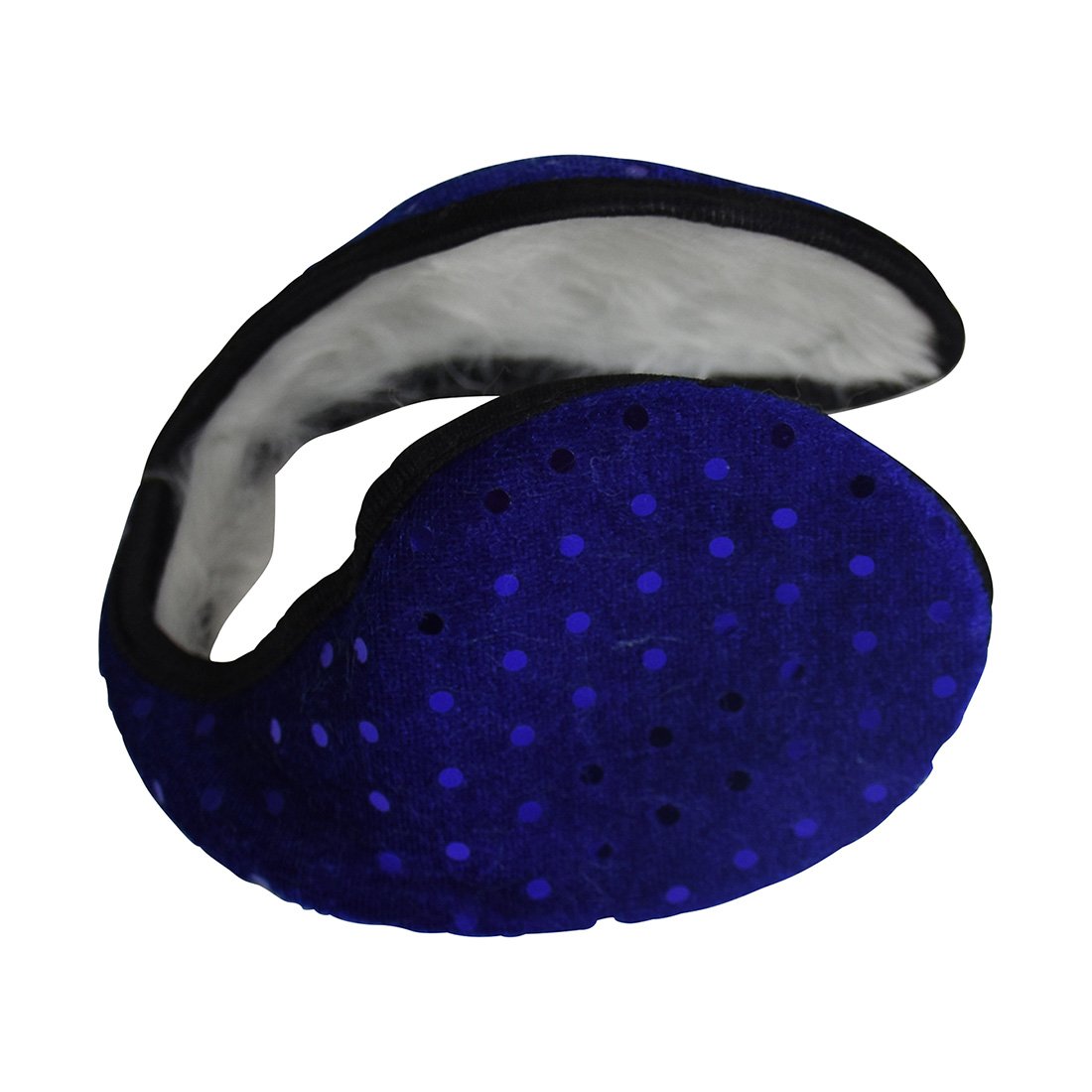 Motique Accessories Solid Earmuff with Sequins - Fashionable Winter Ear Warmers for Women & Girls - Perfect for Outdoor Activities, Skiing, and Cold Weather Protection