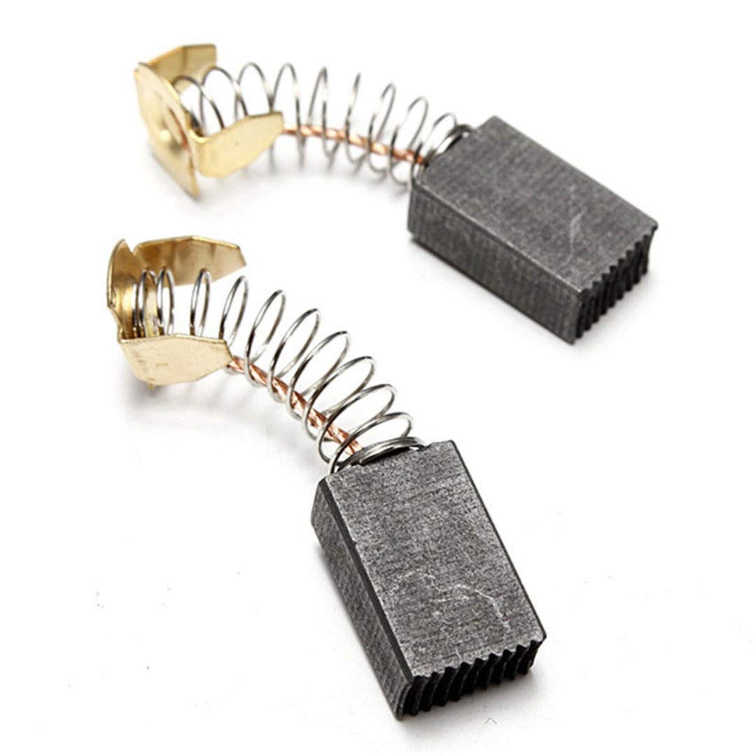 2PCS Replacement Carbon Brushes 15x10x6mm - Compatible with Generic Electric Motors - Mini Motor Brush Repair Spare Parts for Power Tools, Appliances & DIY Projects