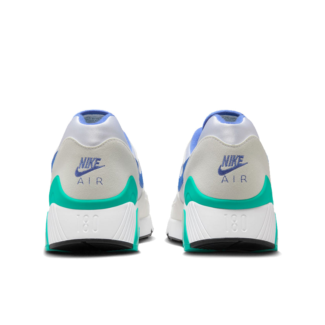 Nike Air Max 180 White/Medium Blue Men's Running Shoes - Lightweight Comfort for Jogging, Gym & Casual Wear