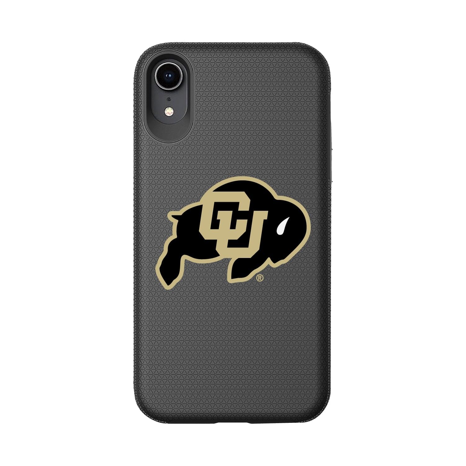 OTM Essentials Durable Tough Shell Phone Case for iPhone XR - University of Colorado Boulder Design | Perfect for Campus Life & Outdoor Protection
