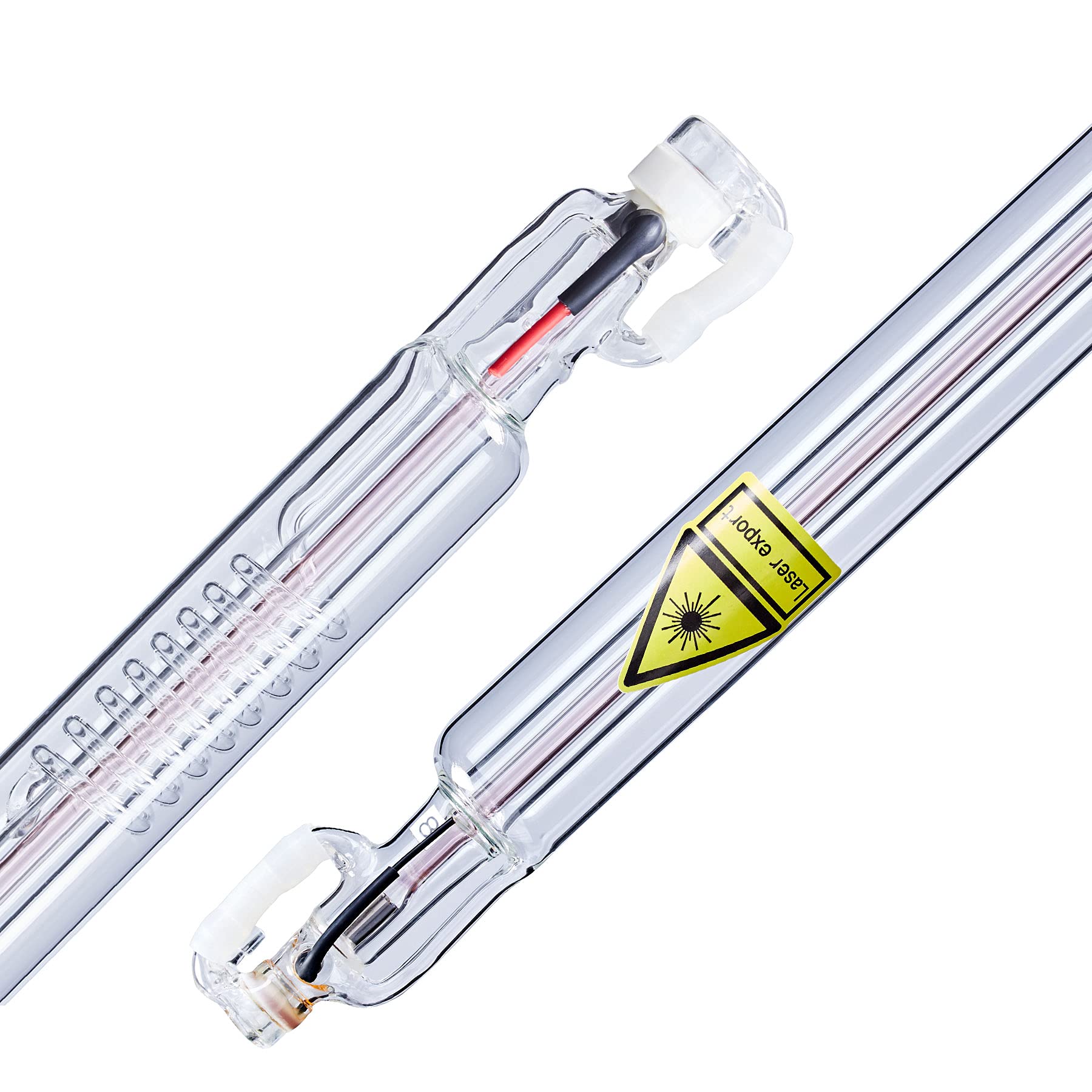 OMTech 60W CO2 Laser Tube Replacement - 50mm Dia. 1000mm Length for Laser Engraving, Cutting & Marking Machines | 2000 Hour Life | Ideal for DIY Crafts, Woodworking, Acrylic Cutting & Metal Marking