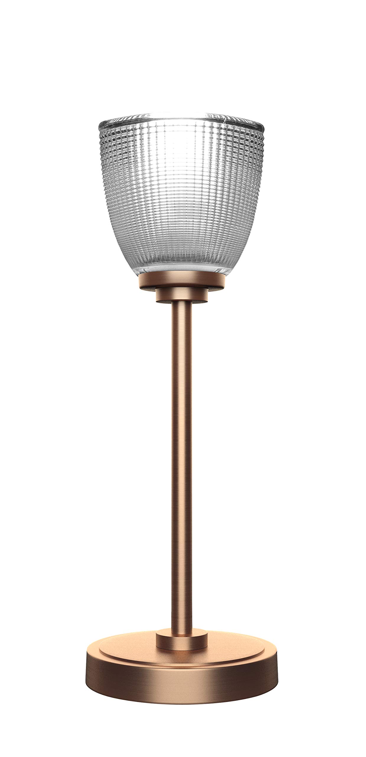 Toltec Lighting Luna 1 Light Table Lamp in New Age Brass - Modern Desk Lamp for Bedroom, Living Room & Office (53-NAB-500) | Perfect for Reading, Working & Home Decor