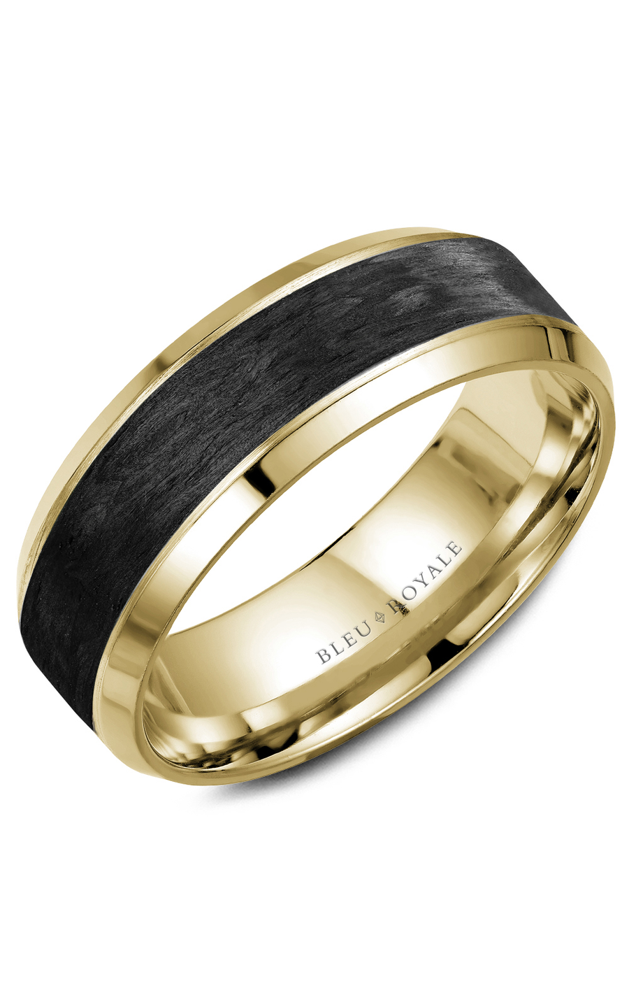 Bleu Royale Men's Wedding Band RYL 064Y75 - 14K Yellow Gold Classic Ring for Grooms & Anniversary Gifts - Perfect for Weddings, Engagements & Special Occasions