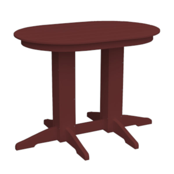 Modern Oval Counter Table for Kitchen & Bar - Stylish Dining & Entertaining Solution - Perfect for Breakfast Nook, Kitchen Island or Home Bar Setup