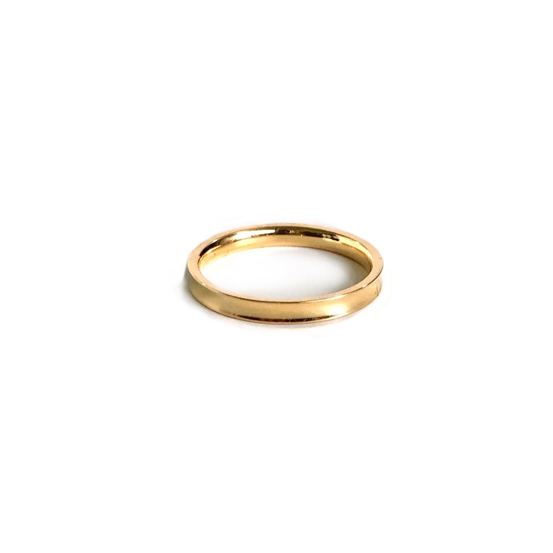 Elegant Convex Band Ring for Women - Minimalist Stackable Gold & Silver Rings - Perfect for Everyday Wear, Gifts & Special Occasions