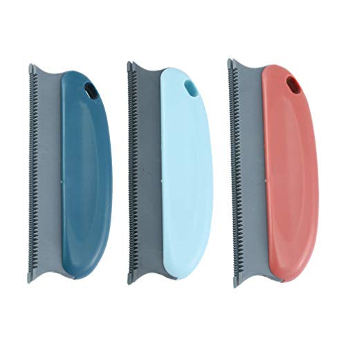 Hemoton 3-Piece Pet Hair Removal Brush Set - Professional Dog & Cat Hair Remover for Furniture, Car Interiors, Carpets & Sofa - Random Colors - Perfect for Pet Owners & Home Cleaning