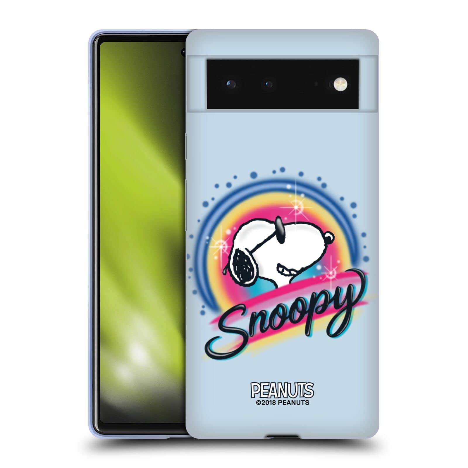 Peanuts Snoopy Sunglasses Case for Google Pixel 6 - Colorful Airbrush Design for Beach & Travel