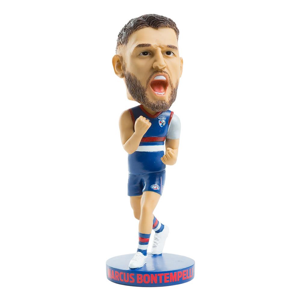 Official AFL Marcus Bontempelli Western Bulldogs Bobblehead - Collectible Sports Memorabilia for Fans & Home Decor