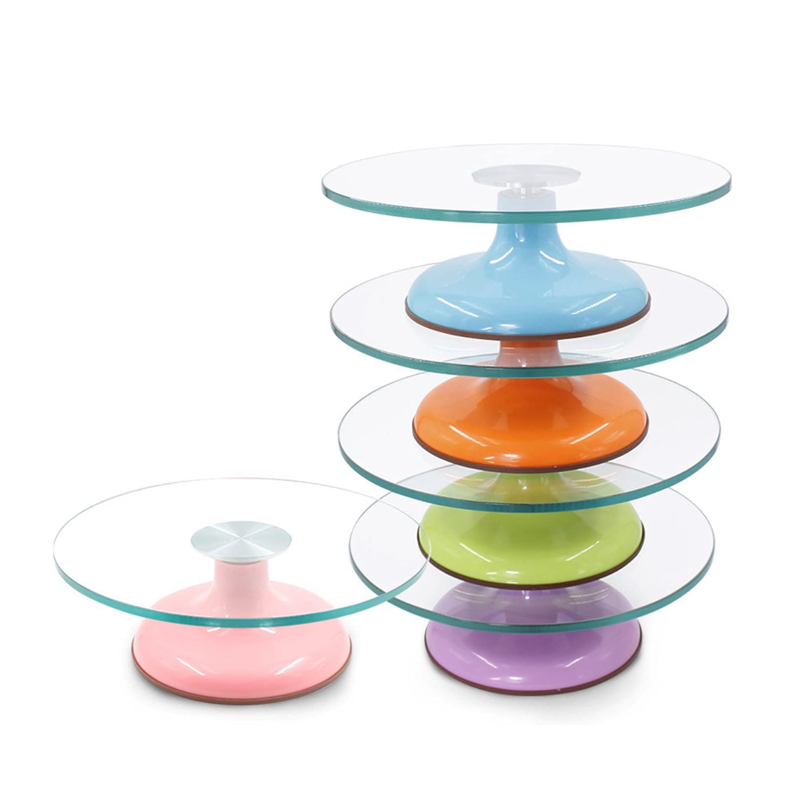 30cm Cake Decorating Turntable Stand - Professional Rotating Cake Spinner for Baking & Pastry Decorating - Lazy Susan Serving Platter for Birthday, Wedding & Dessert Displays