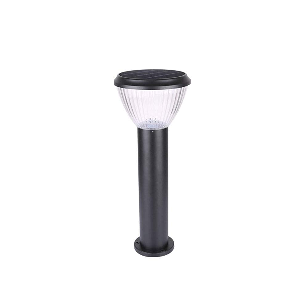 Solar Powered Waterproof LED Outdoor Lamp Post Lights - 60Cm Height, Acrylic Lampshade, Pumpkin Design for Garden, Lawn, Park & Street Lighting | Weatherproof Landscape Lighting for Patio, Pathway & Yard Decoration