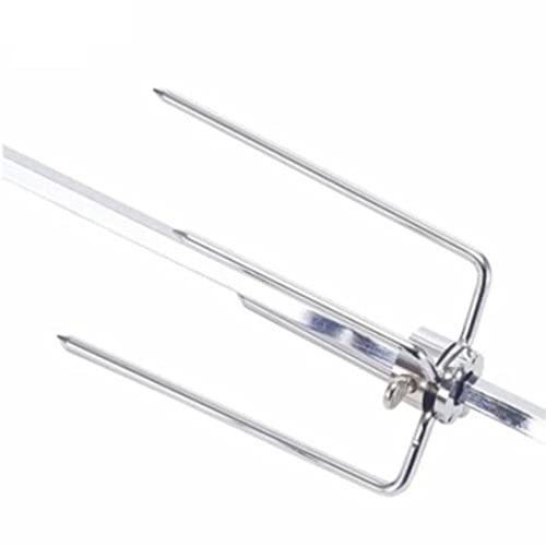 Stainless Steel Portable BBQ Rotisserie Forks - 104mm Spit Grill Forks for Chicken, Meat & Kebabs | Perfect for Outdoor Grilling, Camping & Backyard BBQs