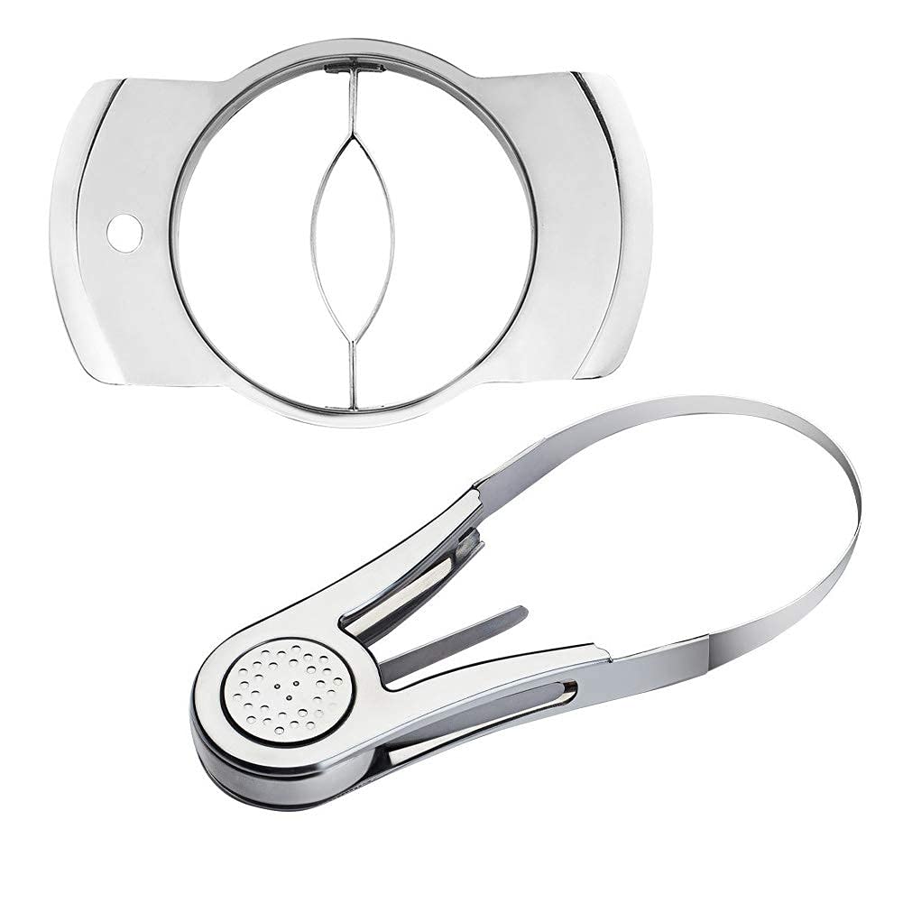 Premium Stainless Steel Mango Peeler & Slicer - Efficient Fruit Core Separator & Cutter for Perfect Mango Slices - Portable Kitchen Tool for Smoothies, Salads, and Fruit Platters