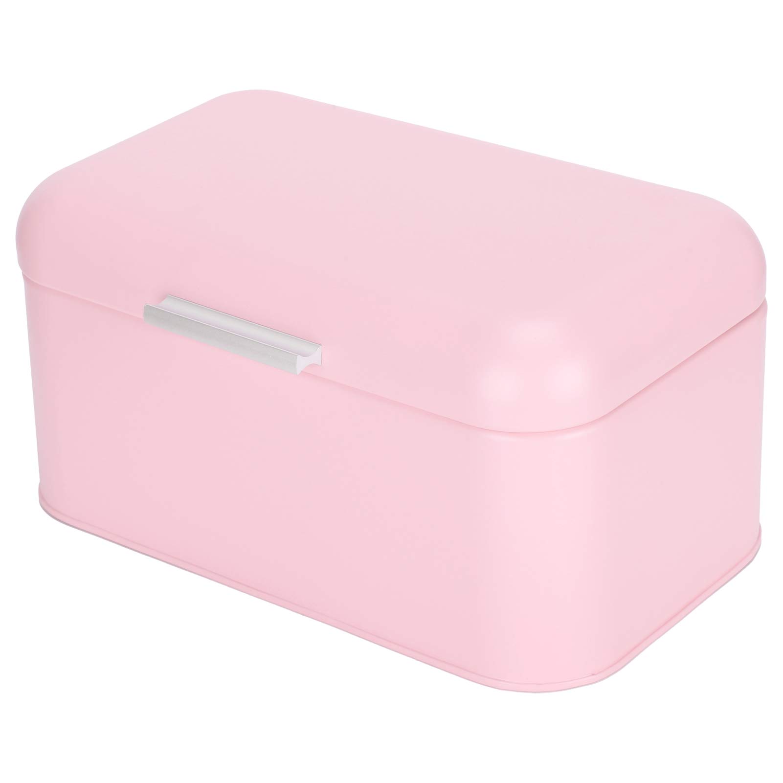 Pink Retro Iron Bread Box for Kitchen Counter - Food Storage Container for Baked Goods, Bread Organizer | Perfect for Home, Bakery & Restaurant Use
