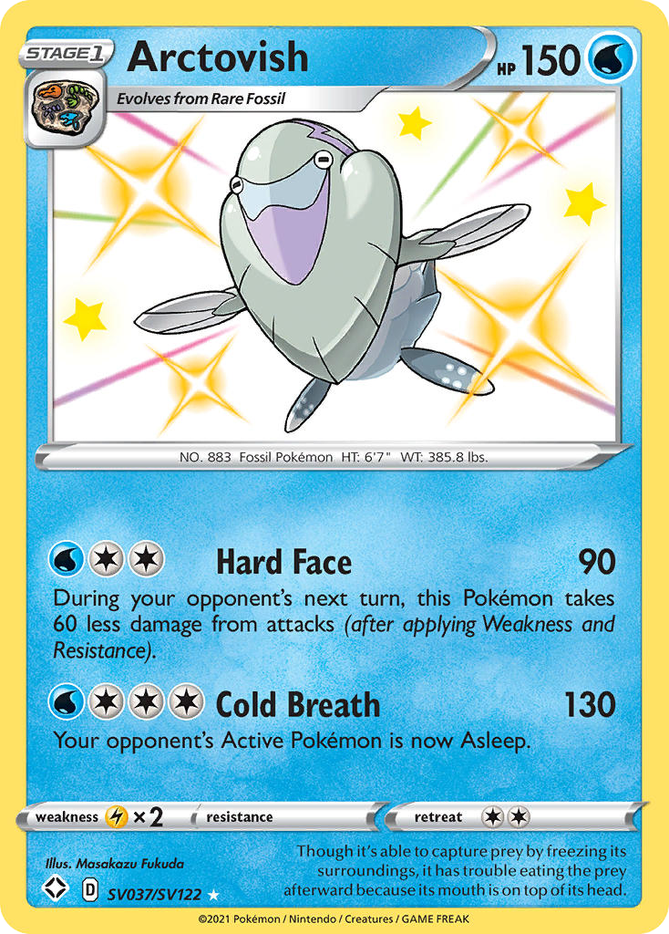 Arctovish SV037/SV122 Pokemon Trading Card - Rare Collectible for Battles & Trading | Perfect for TCG Enthusiasts & Competitive Play