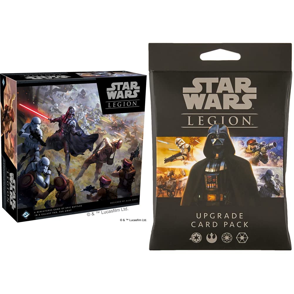Star Wars Legion Board Game Base Set & Card Pack Expansion - 2 Player Strategy Miniature Battle Game for Adults & Teens Ages 14+ | 3 Hour Playtime | Perfect for Game Nights, Star Wars Fans & Tabletop Wargaming Enthusiasts