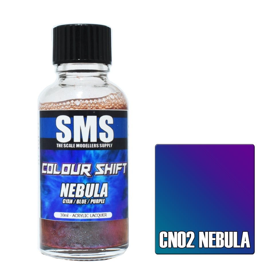 30ML Airbrush Paint - Color Shift Nebula Acrylic Lacquer for Scale Modelers | Perfect for Miniatures, RC Cars & DIY Crafts