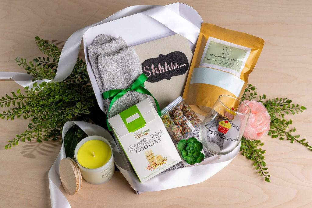 Happy Birthday Care Package Gift Box - Thoughtful Pamper Gifts for Women & Men - Perfect for Birthday Celebrations, Surprise Deliveries & Long-Distance Gift Giving