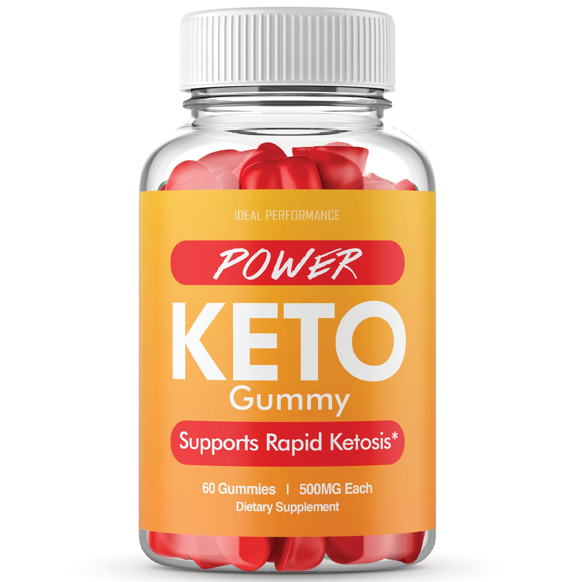 Ideal Performance Power Keto Gummies for Weight Loss - 60 Count | Supports Ketosis & Fat Burning | Perfect for Low-Carb Diet & Healthy Lifestyle