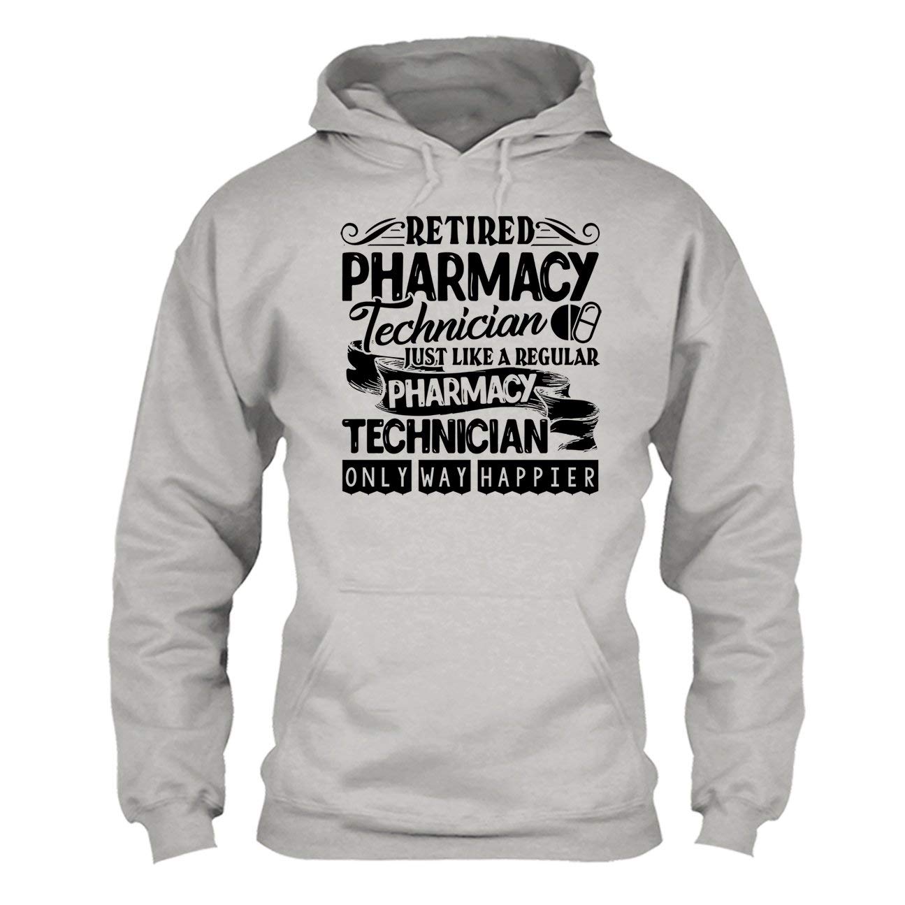 LookPink Retired Pharmacy Technician T-Shirt - Comfortable Short & Long Sleeve Tees for Medical Professionals - Perfect for Retirement Gifts, Work Appreciation & Casual Wear