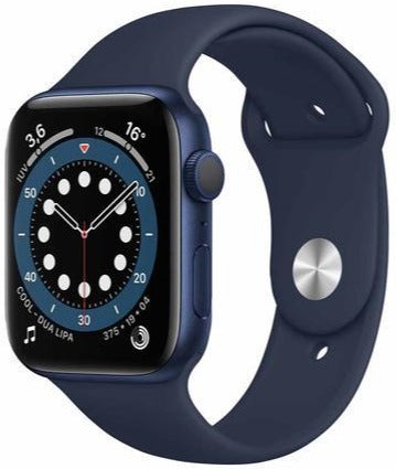 Apple Watch Series 6 GPS + Cellular 44mm Blue Aluminum Case - Smartwatch with Fitness Tracking, Heart Rate Monitor & Water Resistance - Perfect for Workouts, Swimming & Everyday Use