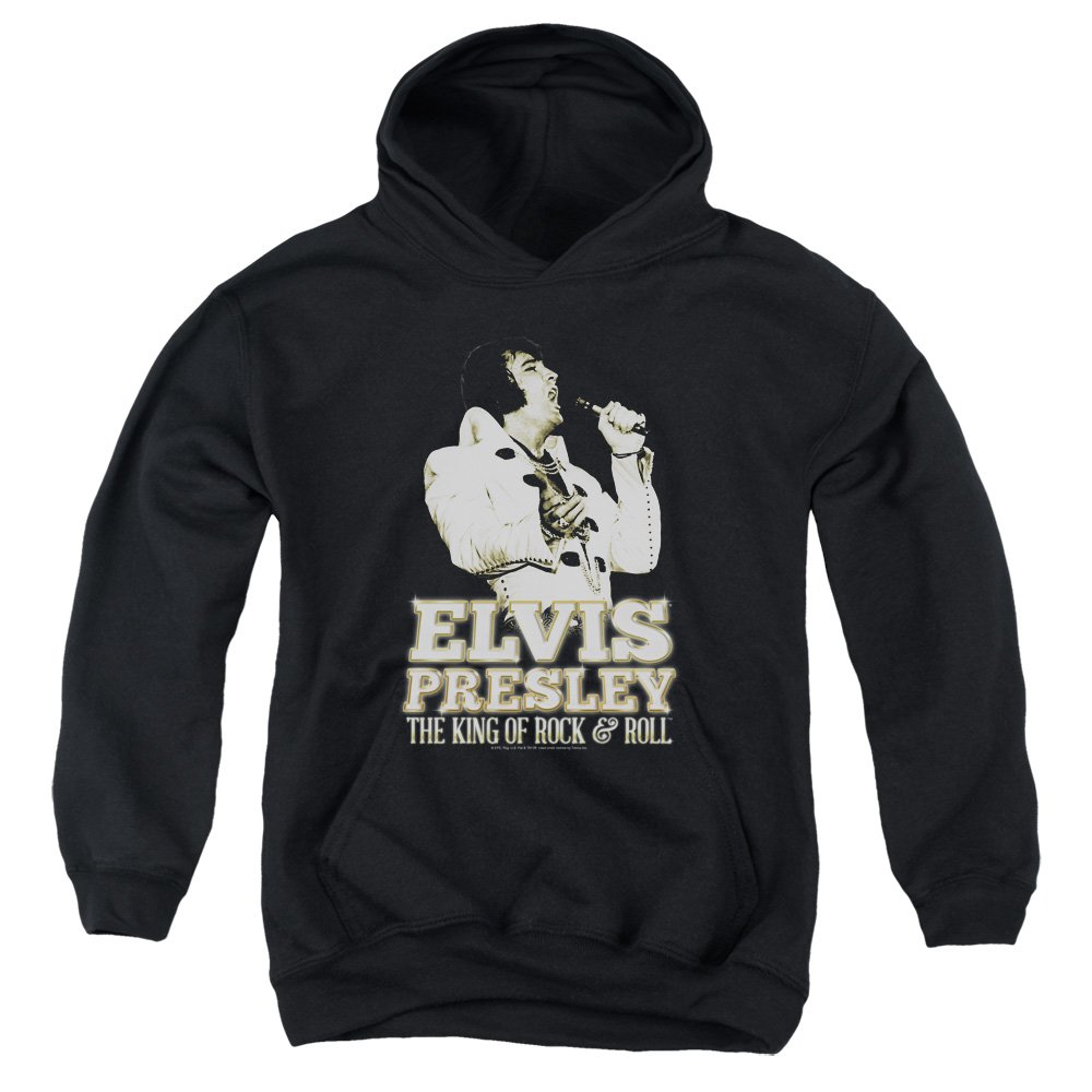 Elvis Presley Vintage Golden Pullover Hoodie for Men & Women - Retro Music Fan Sweatshirt - Perfect for Concerts, Gifts & Casual Wear