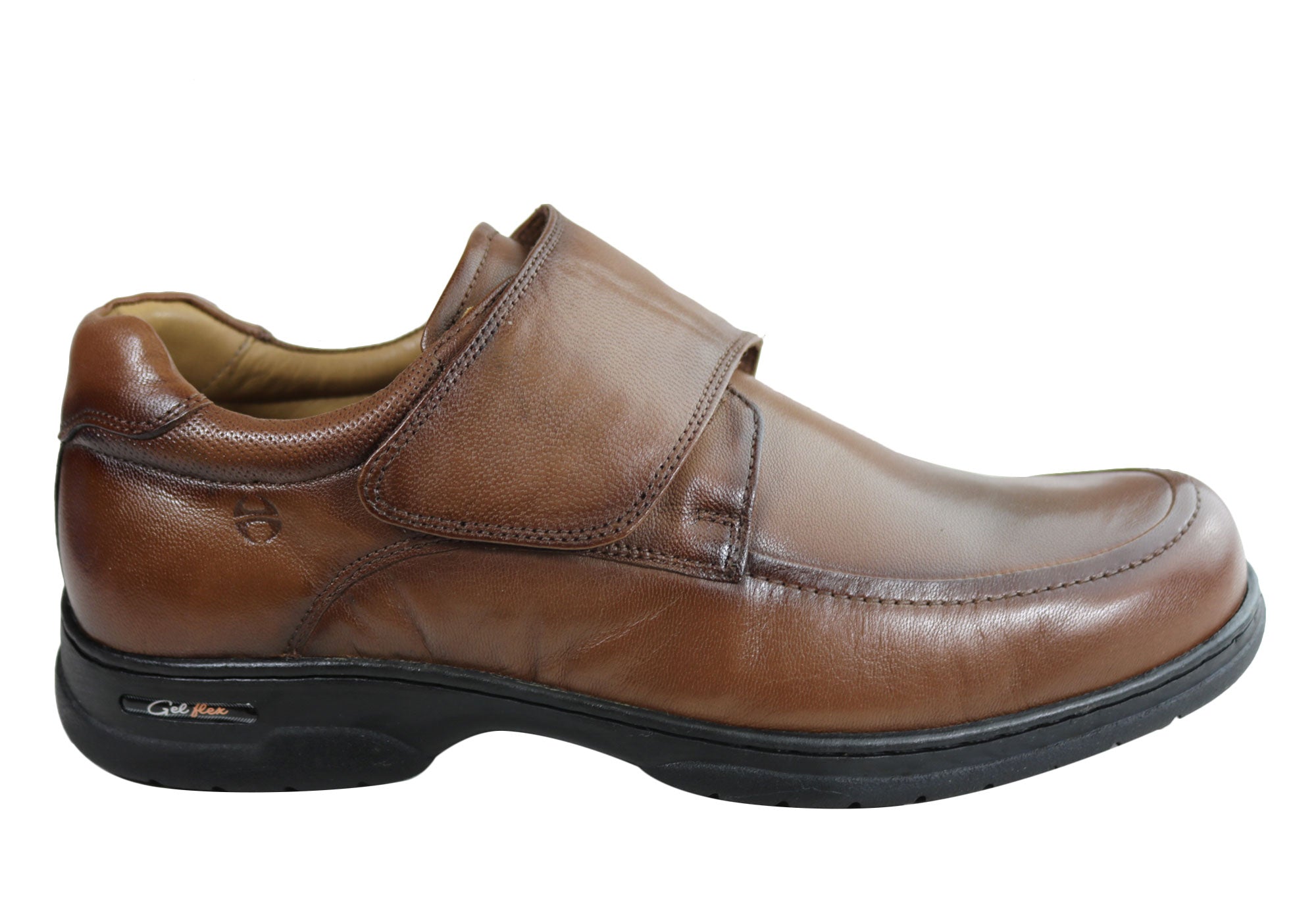 Ferricelli Wesley Men's Comfortable Adjustable Strap Leather Shoes - Casual & Dress Loafers for Work, Office & Everyday Wear