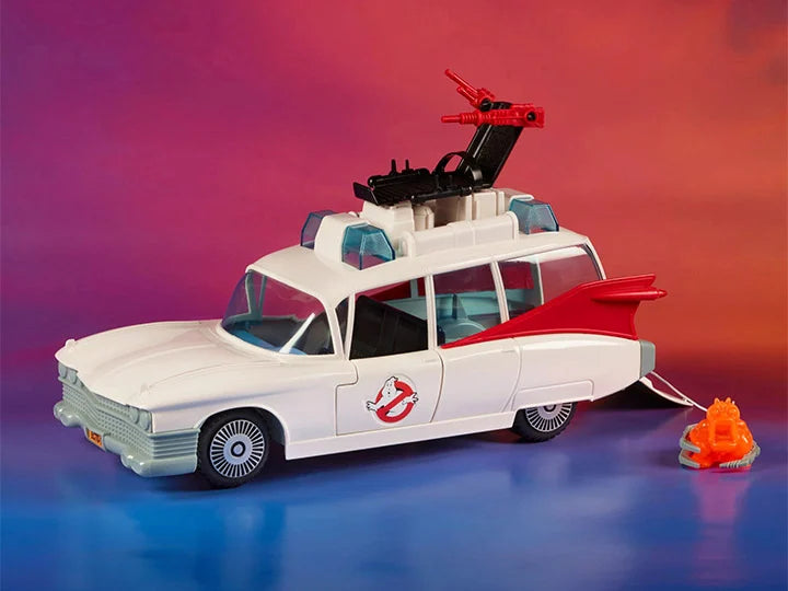 The Real Ghostbusters Kenner Classics Retro ECTO 1 Toy Car - 80s Nostalgic Collectible Ghost Hunting Vehicle for Display & Play | Perfect for Fans, Collectors & Halloween Decor