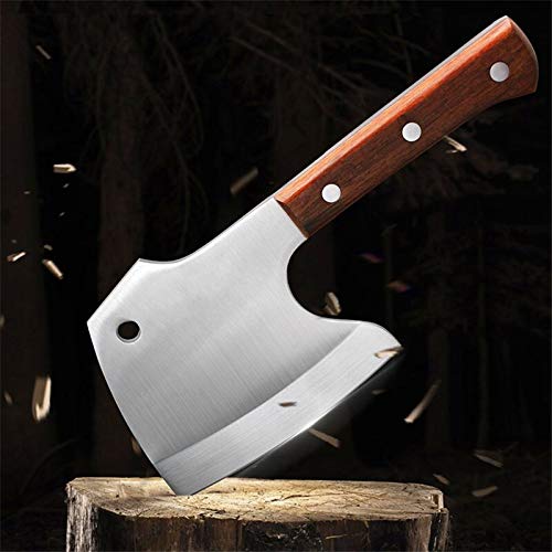 **Heavy Duty Meat Cleaver - Professional Forged Butcher Knife for Chopping, Slicing & Carving - Perfect for Chefs, Home Cooks & BBQ Enthusiasts**