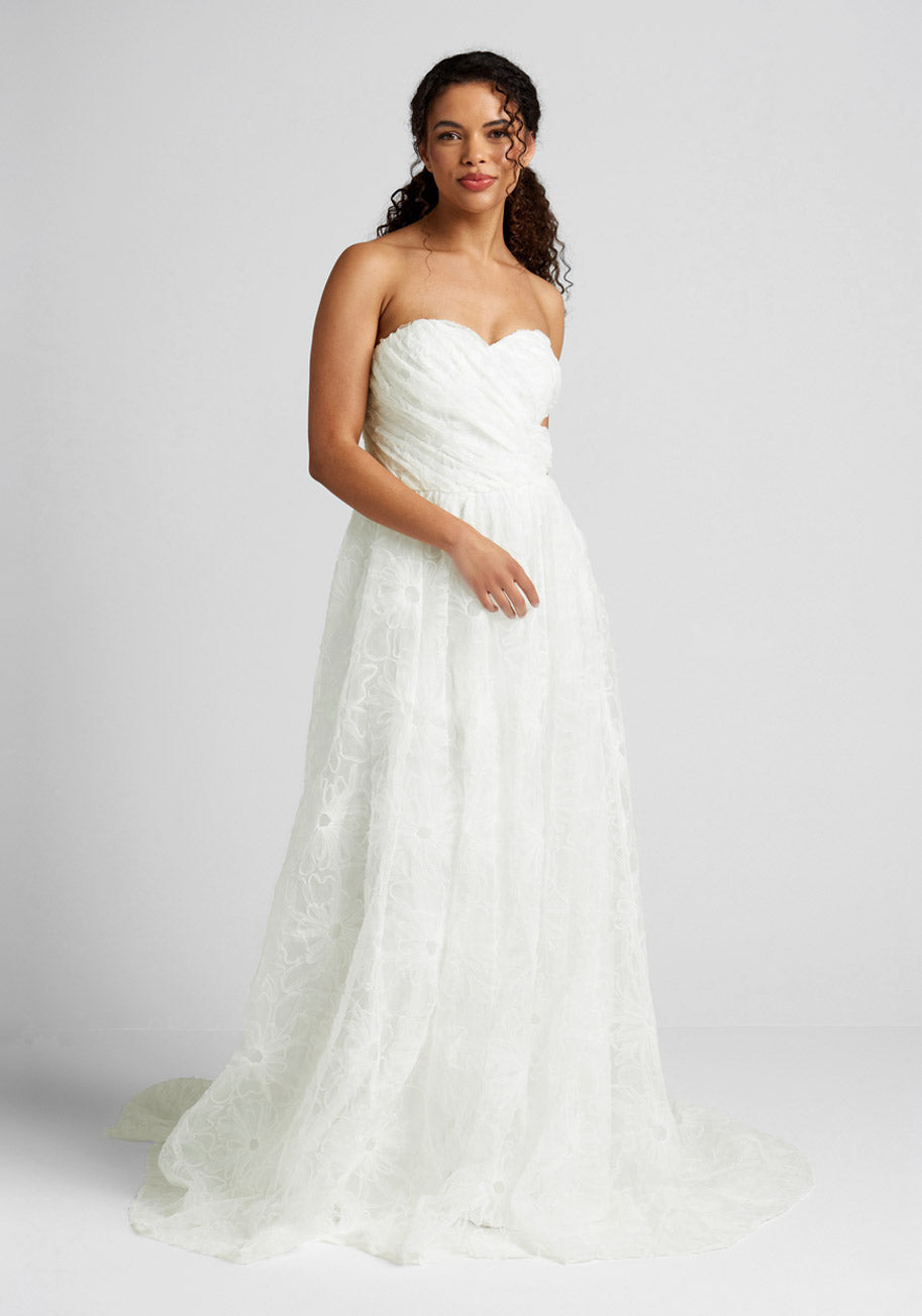Elegant Strapless Maxi Dress for Women - Flowy Summer Beach Wedding Party Gown - Perfect for Vacations, Date Nights & Special Occasions