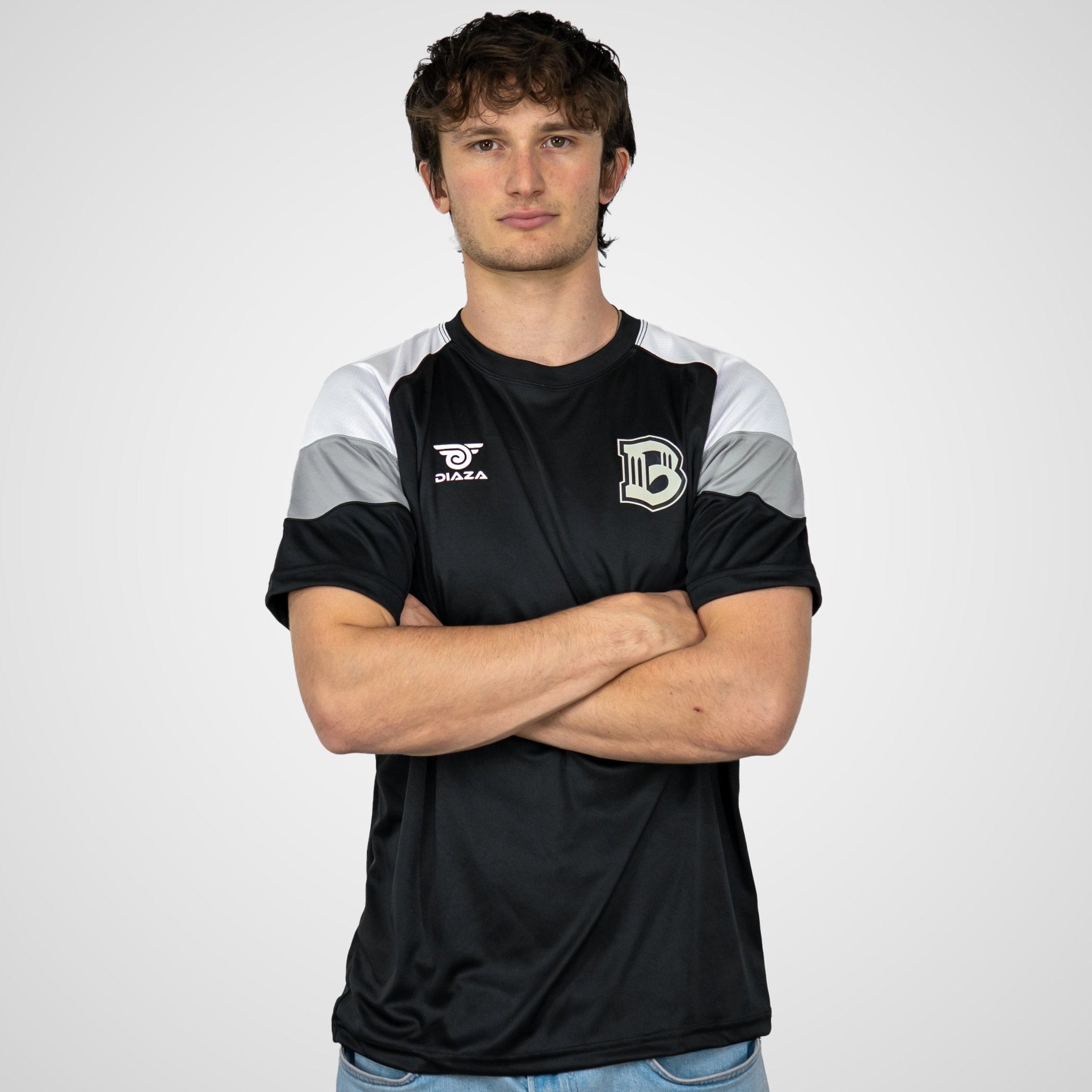 Brooklyn FC Tritone Black Soccer Jersey - Men's Athletic Performance Shirt for Training & Match Play
