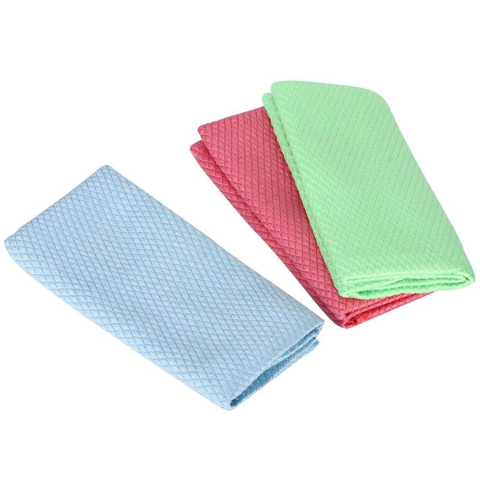 Chiciris 3Pcs Microfiber Dish Towel - Durable Kitchen Cleaning Tool for Home & Cooking