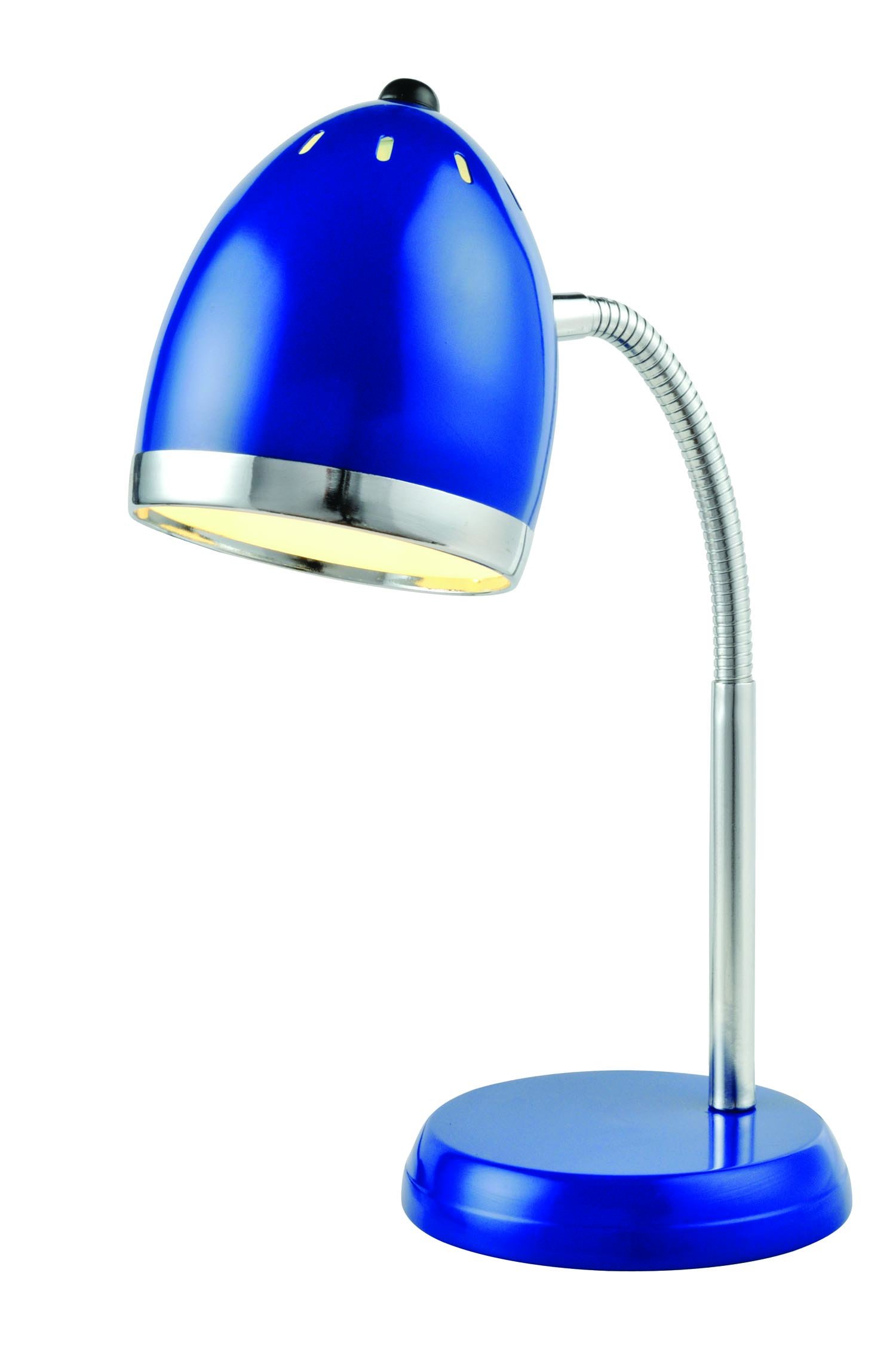 Lite Source LS-22311BLU Zachary Modern LED Desk Lamp in Blue - Perfect for Home Office, Study & Bedroom Reading Light