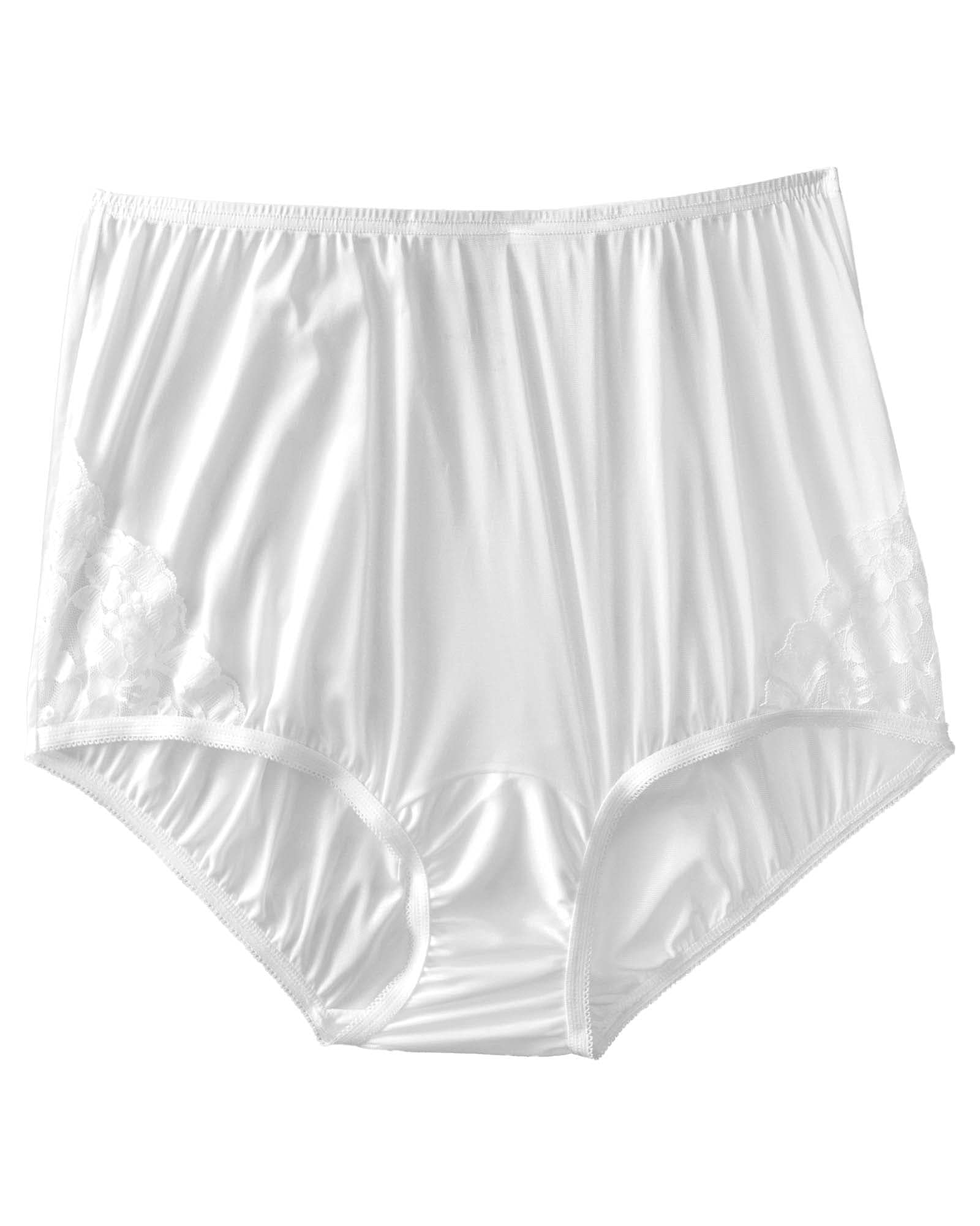 Vanity Fair Women's Perfectly Yours Lace Brief Underwear - Soft Cotton Comfort Fit Panties for Everyday Wear - White (Pack of 5) | Perfect for Work, Travel & Lounge Wear