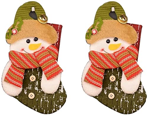 ZCX 2-Pack Christmas Gift Wrapping Bags - Holiday Socks & Candy Storage Pouches (15x29cm) for Kids' Presents | Perfect for Stocking Stuffers, Party Favors & Festive Gift Giving