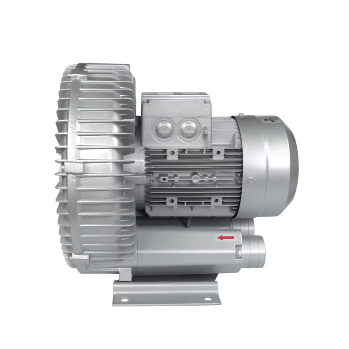0.74HP Regenerative Blower 110V Single Phase - High Pressure Vortex Ring Blower, Aluminum Alloy Industrial Vacuum Pump (550W) for Air Blowing, Dust Collection, Aquarium Aeration & HVAC Systems