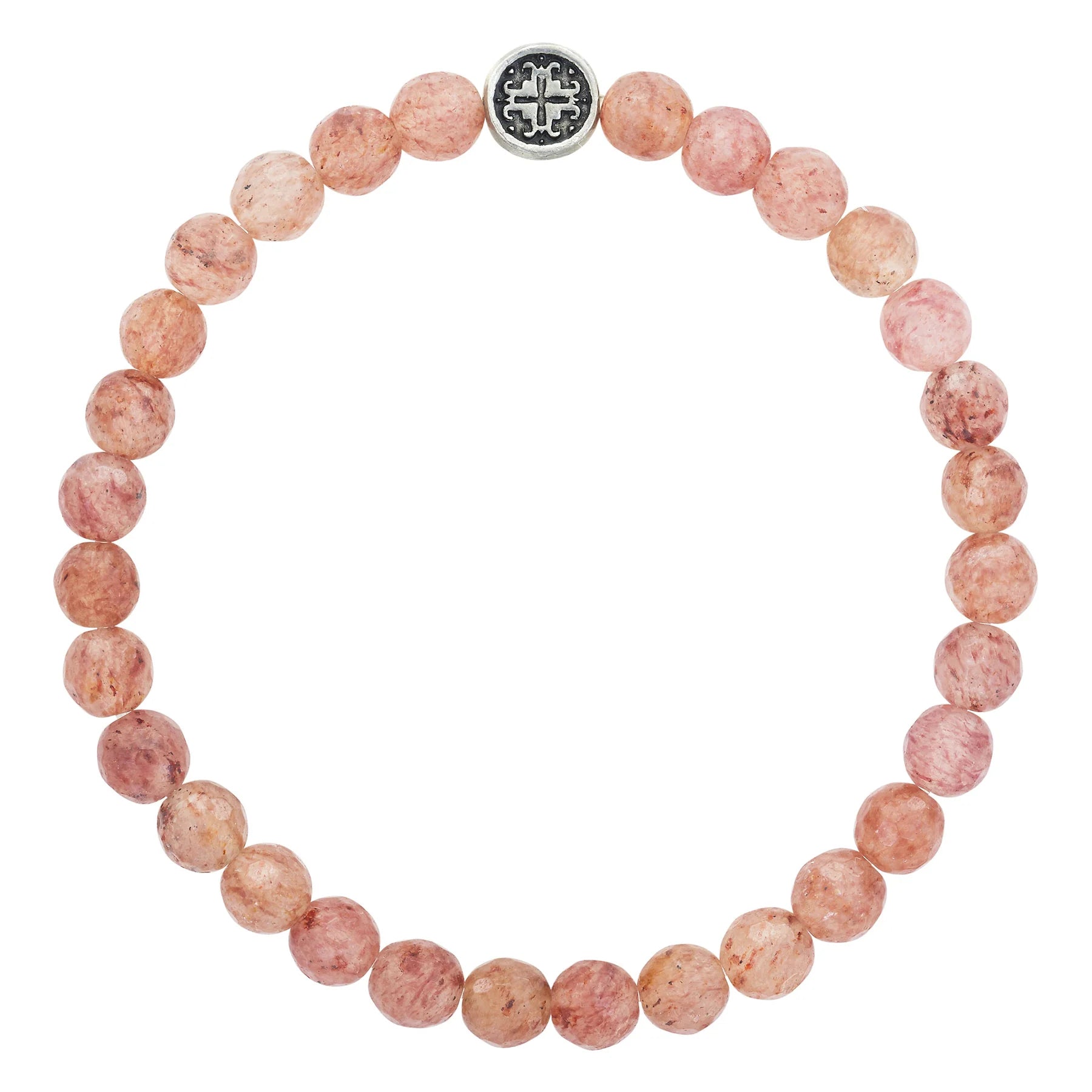 Mala + Mantra Ruby Quartz Bracelet for Women - Healing Crystal Energy Jewelry for Meditation, Yoga & Spiritual Balance