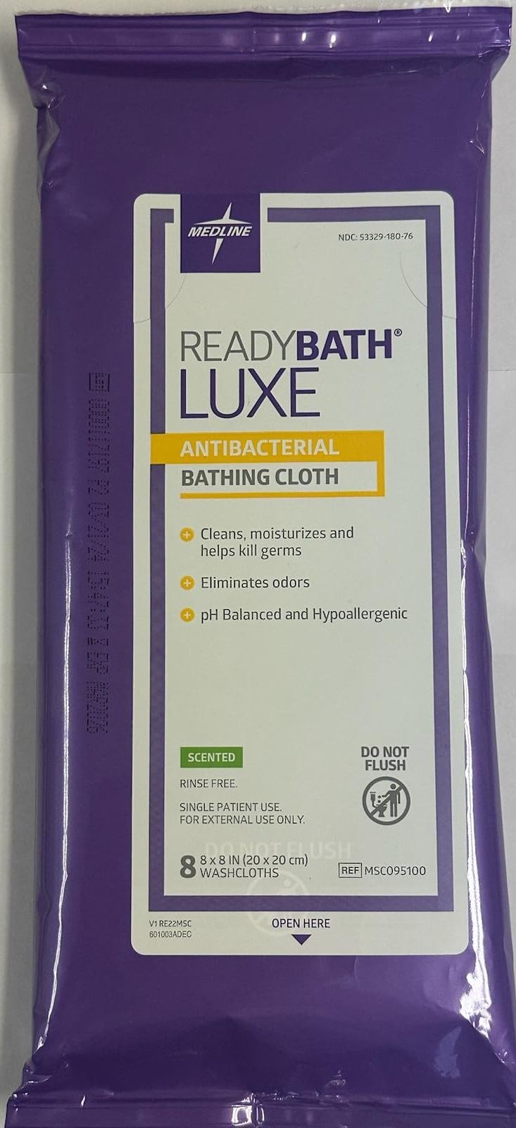 Readybath Premium Wipes - Soft, Unscented & Biodegradable Adult Bathing Wipes for Travel, Camping & Post-Surgery Care | Gentle Cleansing for Sensitive Skin