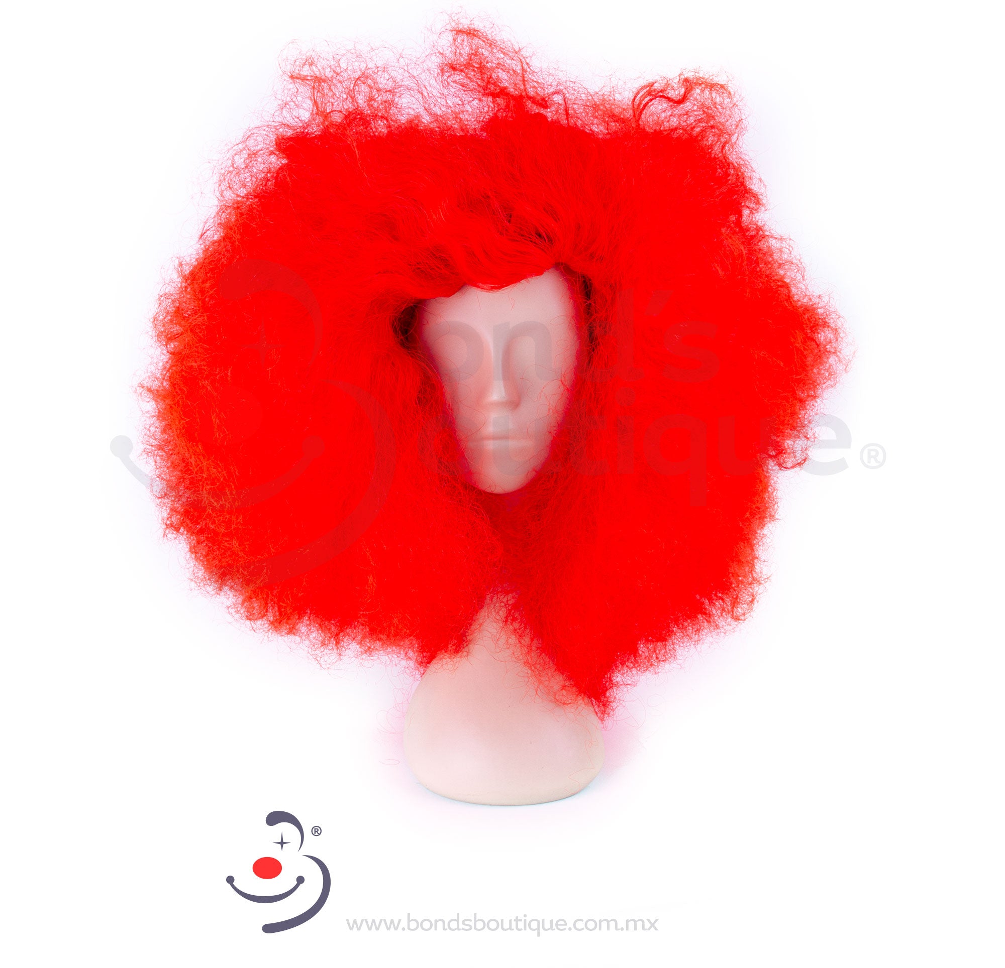 Jumbo Red Afro Wig for Women & Men - Natural Curly Synthetic Hair Costume Wig for Cosplay, Halloween, Parties & Performances - Perfect for Themed Events & Costume Parties