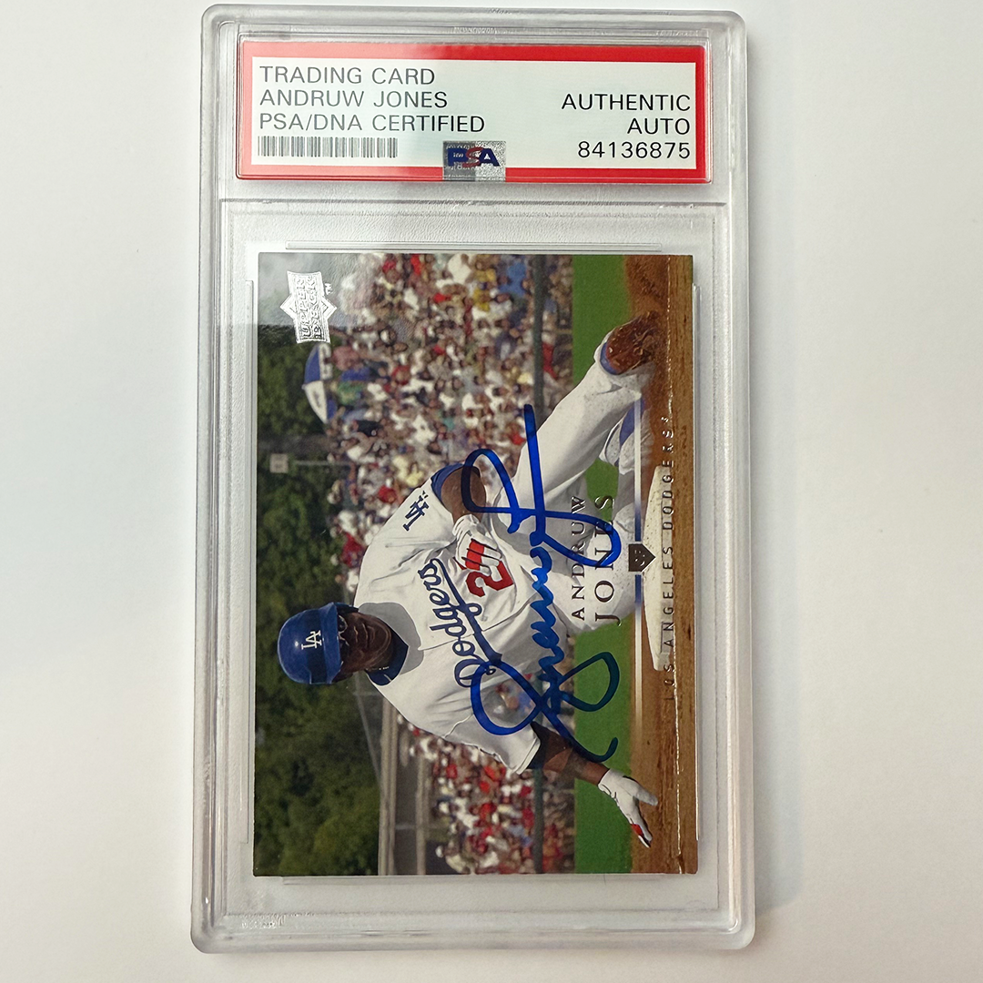 Authentic Andruw Jones Signed 2008 Upper Deck #540 PSA Certified Baseball Card - Perfect for Sports Memorabilia Collections and Fan Gifts
