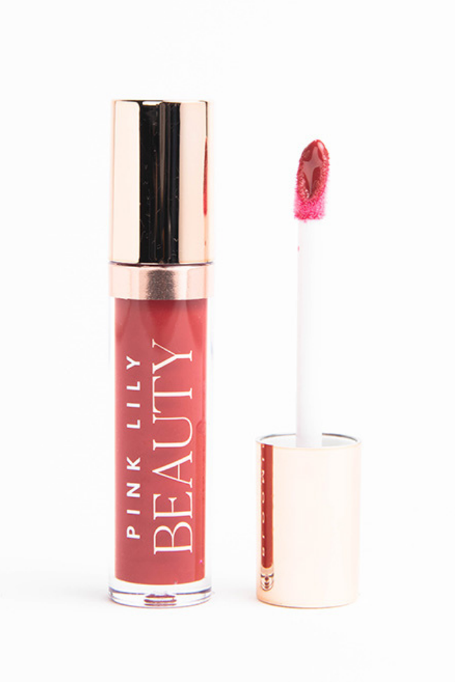 Pink Lily Beauty Blooming Gloss Tinted Lip Oil - Berry Bold Hydrating Lip Gloss for Women | Long-Lasting Shine & Moisture | Perfect for Daily Wear, Date Night & Special Occasions | FINAL SALE