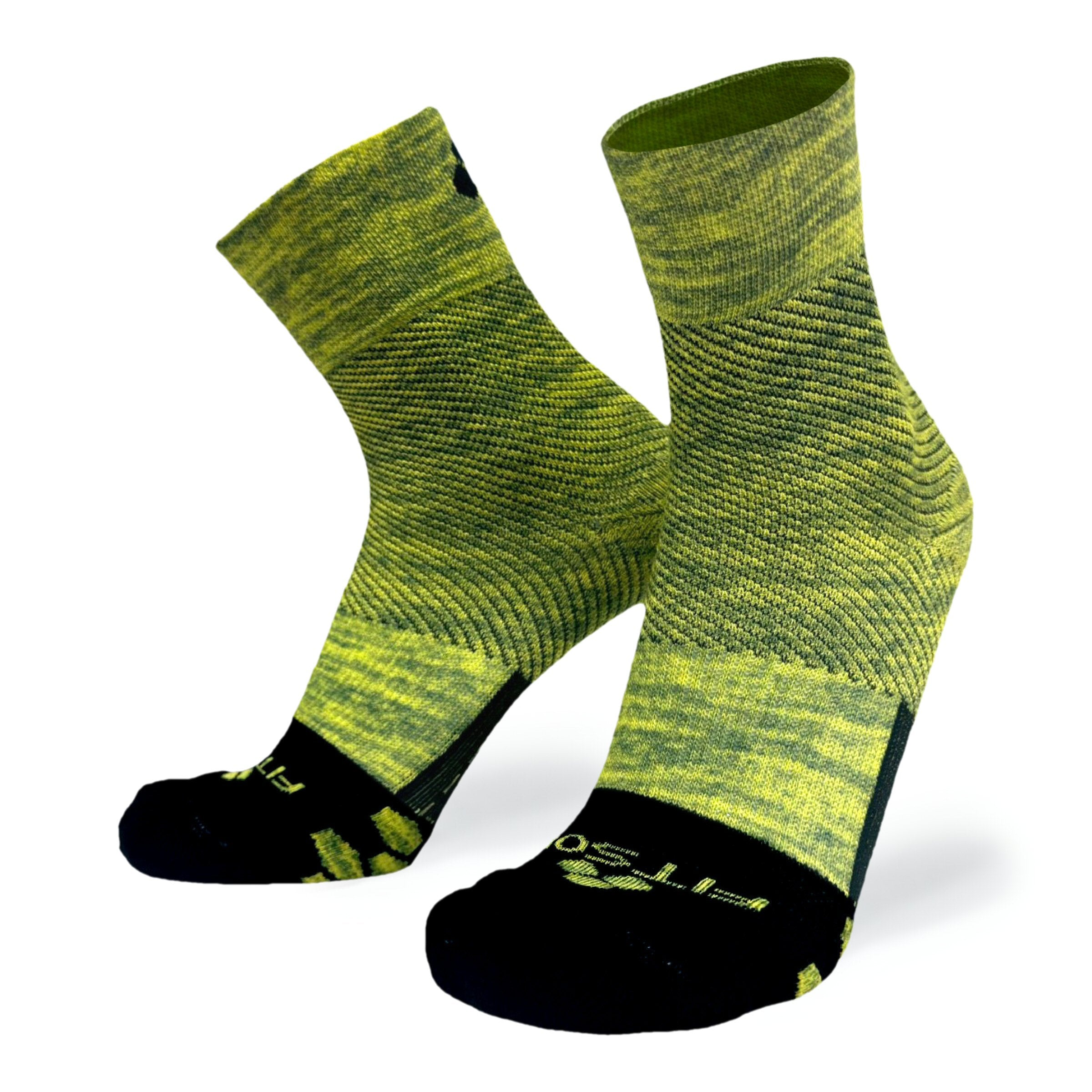 Pro Trainer Heather Yellow 3-Pack - High-Performance Athletic Socks for Running, Gym & Sports
