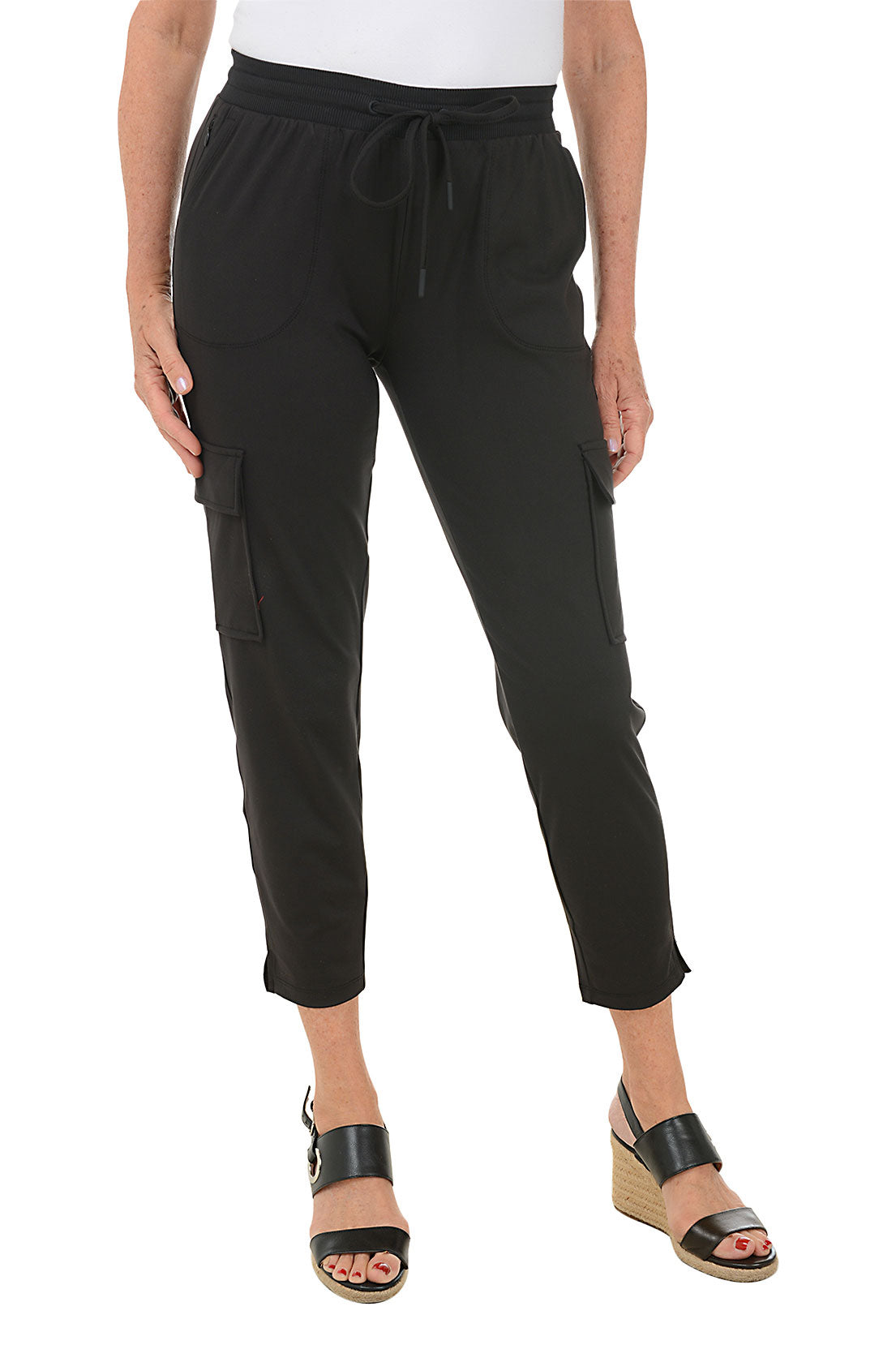 Men's Cargo Pocket Slim Fit Active Pants - Lightweight Quick-Dry Workout & Hiking Trousers for Outdoor Sports & Gym