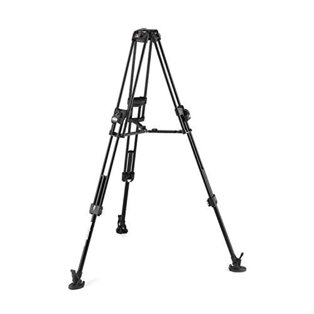Manfrotto Aluminium 645 Professional Video Camera Tripod with Fast Twin Legs - Heavy Duty DSLR, Mirrorless & Camcorder Stand for Videography, Vlogging & Photography | Perfect for Outdoor Shoots, Studio Work & Travel Filming