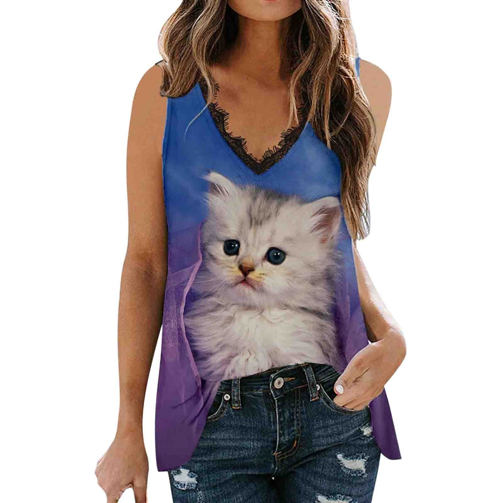 Masbird Women's V-Neck Sleeveless Tank Tops - Boho Print Loose Fit Casual Summer Shirts for Women | Perfect for Beach, Yoga, and Everyday Wear