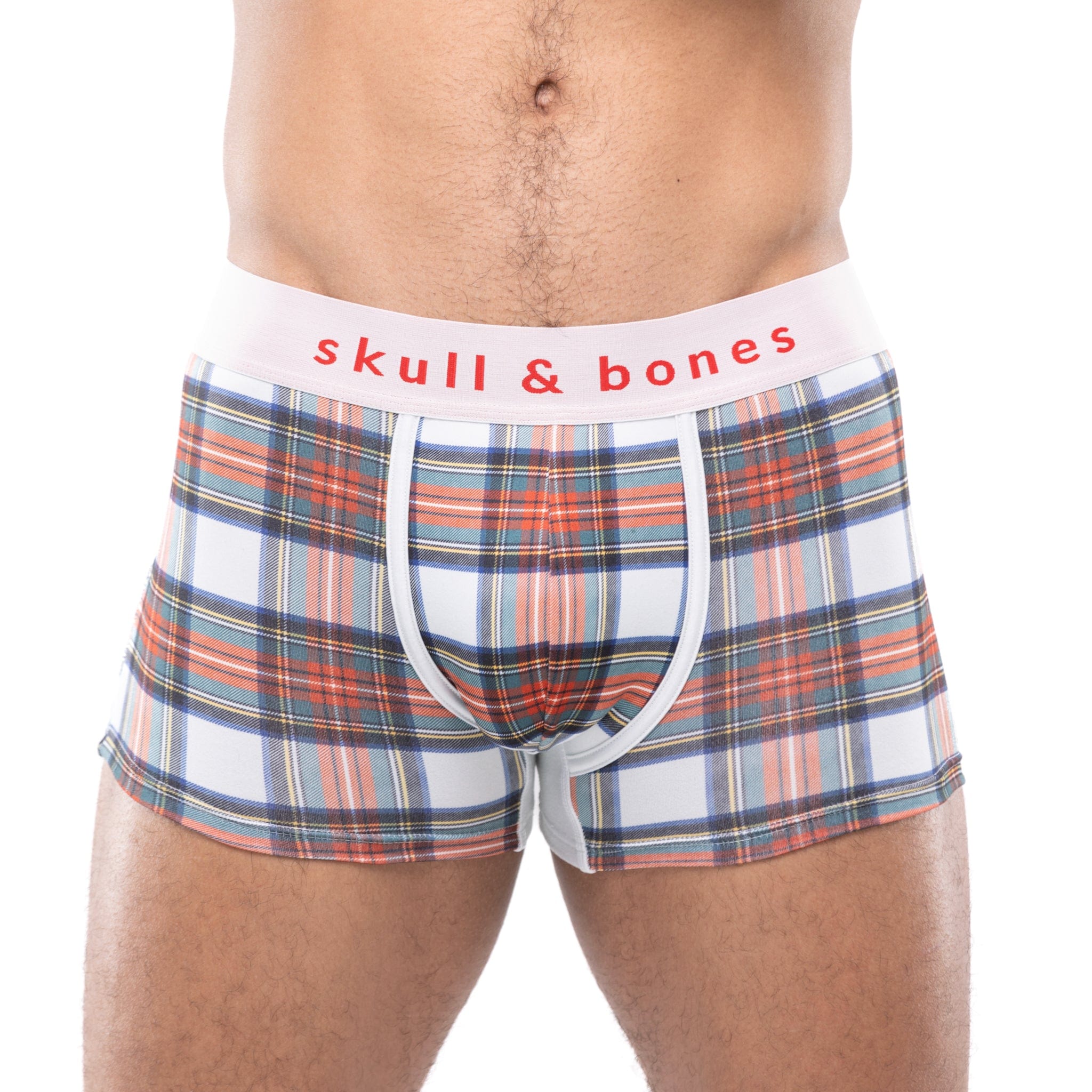 Stylish Tartan Plaid Trunk in White - Perfect for Travel, Gym & Storage | Vintage-Inspired Luggage