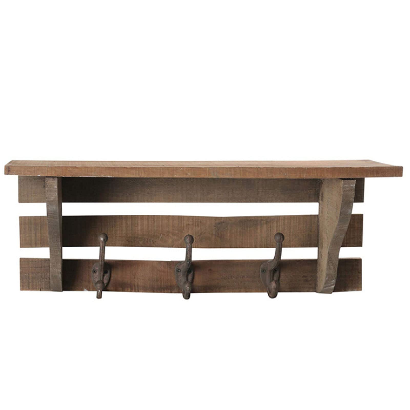 Rustic Wood Floating Wall Shelf - Handmade Natural Wood Wall Storage Shelf for Living Room, Bedroom, Bathroom & Kitchen - Perfect for Home Decor, Books, Plants & Displaying Collectibles